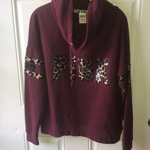 PINK VS cowlneck hoodie